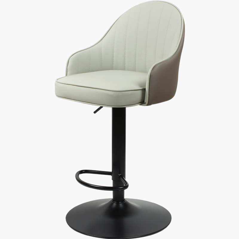 吧台椅升降旋转现代简约靠背吧凳家用前台酒吧椅子时尚高脚凳子
