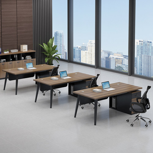 职员桌办公桌简约现代办公室台式电脑桌椅组合单人员工位工作桌子