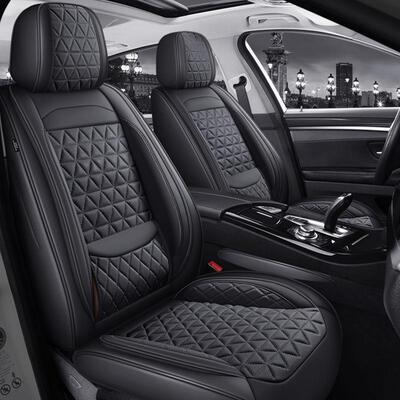 Marca腰n汽车坐垫垫固护翼五座透四季全包座套纳帕皮气凉垫993座