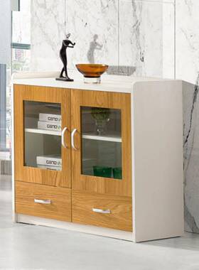 A10L欧漫约矮柜茶柜文件小柜柜子带锁办公柜水木质档案简资18E080