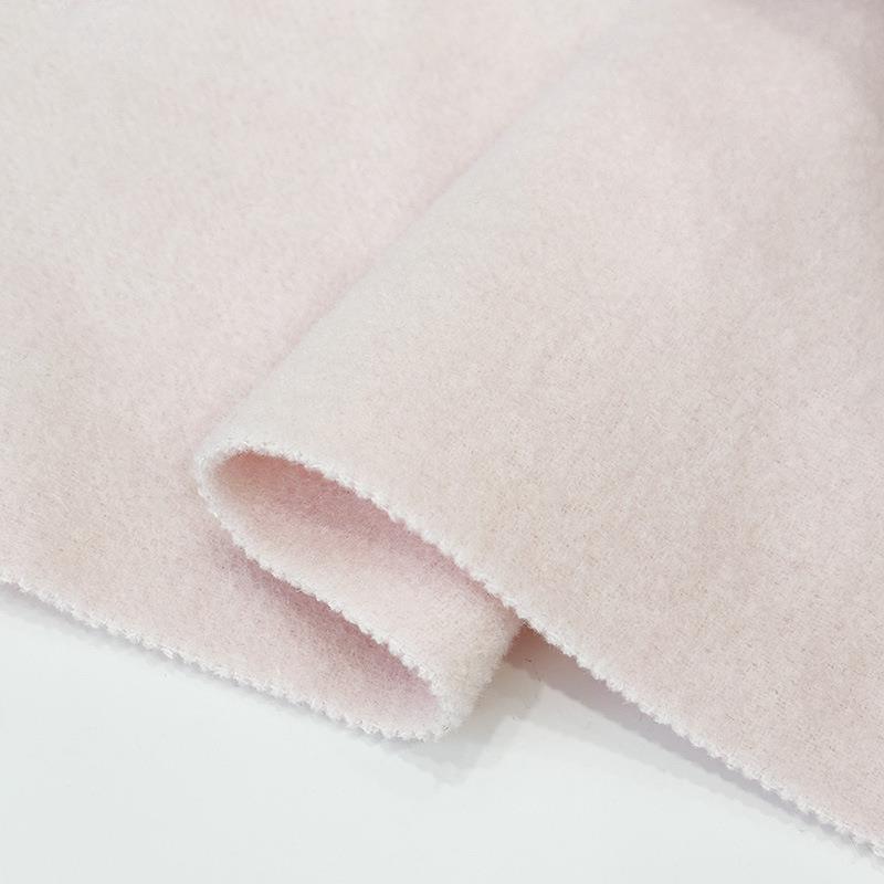 60g立CRT绒双面呢大色织混色羊驼澳毛双面羊面料绒新款衣澳2丽绒