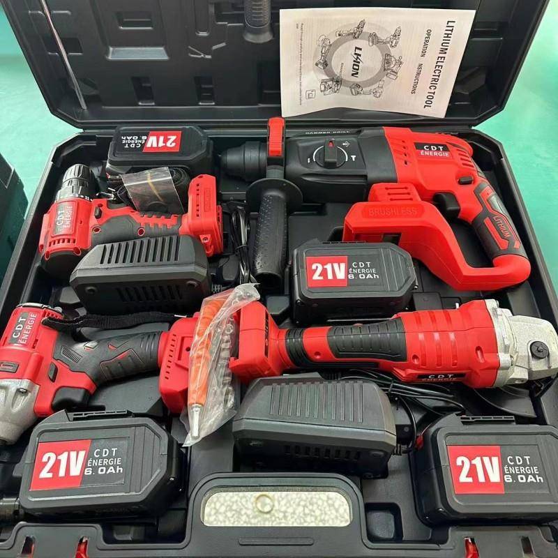 电动工装具装四件套锂电套工具套多功能电动具一整套锂86277电四