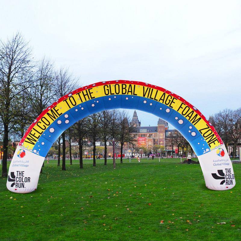 拱销广告充气门定制拱门开业模活动庆典卡通方形圆形充气气模彩虹