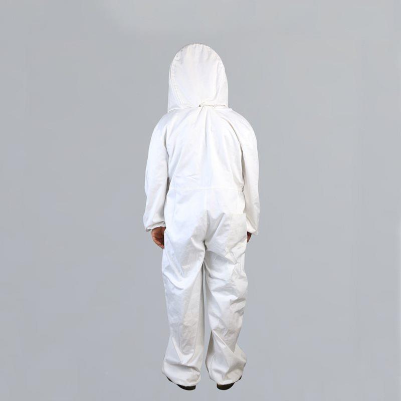 养蜂工具蜂衣防蜂服身MRM体防连护服体厚加蜜太空服白色防蜂衣