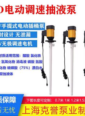 105手提塑料P油抽T泵HD-E2-V+PH耐腐蚀化工泵电动速抽液泵调插桶