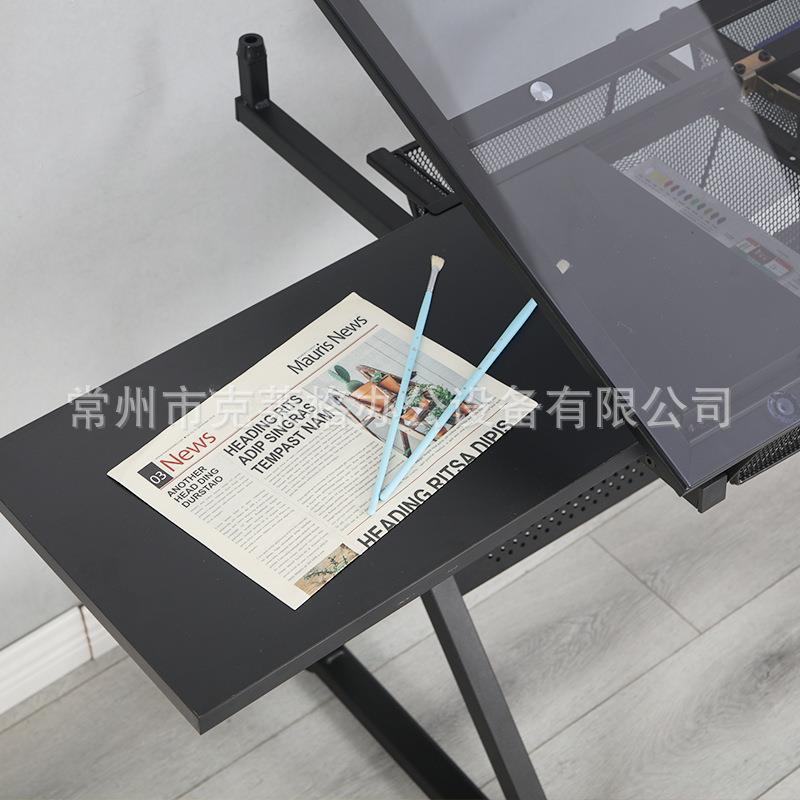 美式美斜面绘图可QTT升降儿童术画画制桌图工作台桌子