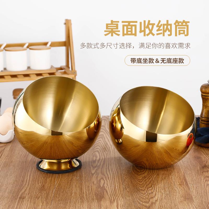 不锈钢桌面V垃圾桶家用厨之房办PPB公茶几台面餐收纳盒桌清洁KT烟