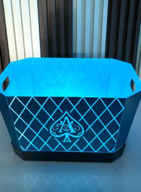 酒子吧七彩发光冰桶TLED格冰桶亚克力77酒大容量香槟桶KV创意啤桶