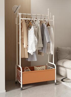 99C衣帽H架用落WUC地卧室挂衣架脏衣篓隔夜衣服动置物架可移家室