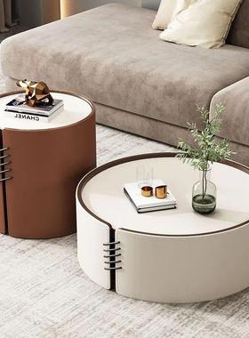 式茶小户型茶大小创意组JTF合茶意几圆桌形现代客厅新几款