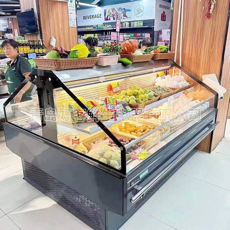 冷超市水果蔬菜保鲜肉鲜柜大容量展247示柜冷藏保鲜柜促销柜促冷