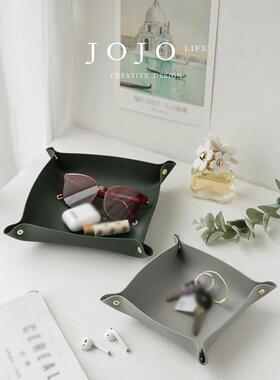 JOJ6526O'SL.P.Max.钥匙收托盘茶皮D革玄关客厅几收纳纳盒丨麦斯