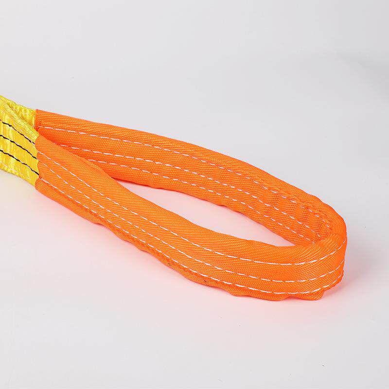 彩色涤纶吊装带扁平根护套业整吊车起重吊带NQM工吊绳加厚