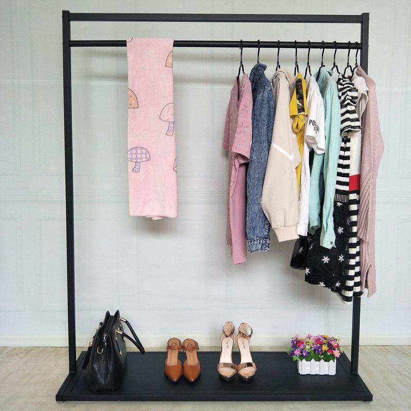 铁艺衣645帽架卧挂衣服架子落地挂架置室物架服衣店包架陈列架装