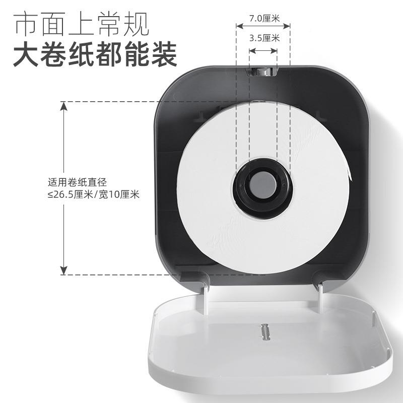 壁挂式免打孔容量319A纸巾盒商用大大盘家用洗脸收纳盒巾水多用防