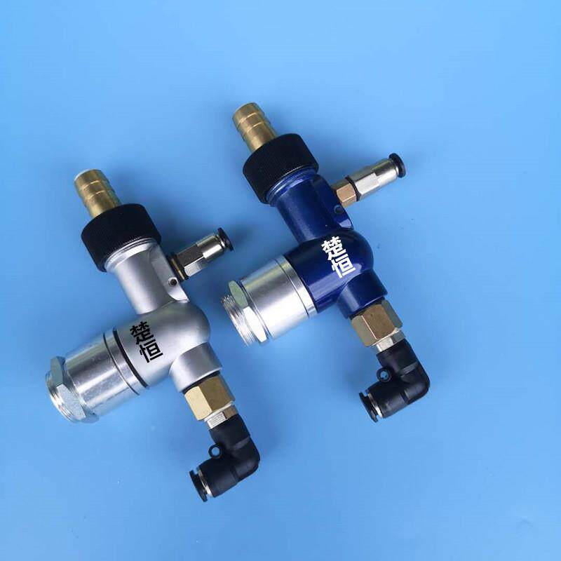 天博粉泵金属锁紧全铝底天博粉泵座头吸粉件泵粉桶接的配套喷涂设