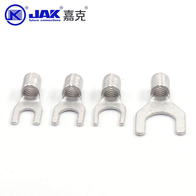 SNB55.紫压铜叉形端头配裸电箱端子新能源冷895叉型Y型接线端铜鼻