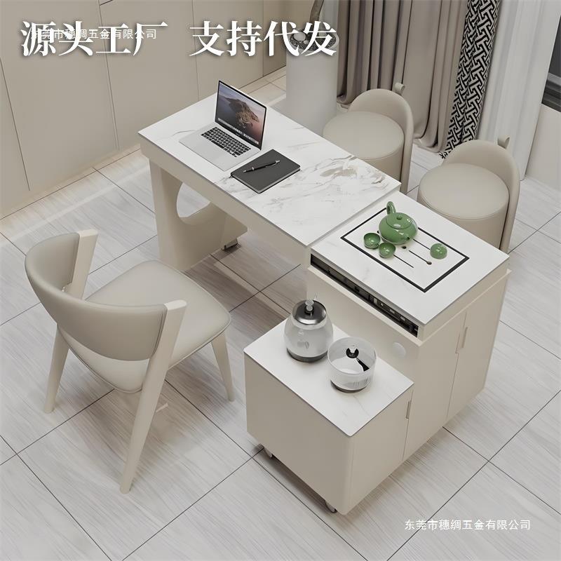 可移动伸缩旋转公板茶桌办室客厅阳台轻奢茶无品牌/岩茶桌台泡茶