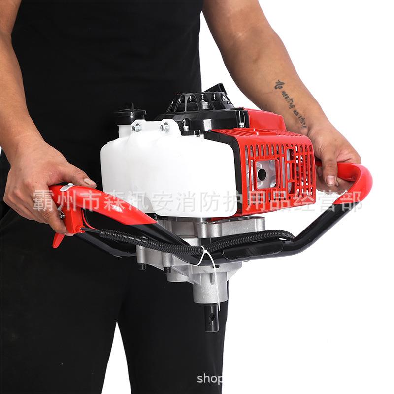 大功大率小型地钻便携农用汽打MCT桩机油园林绿化用挖坑打洞式机