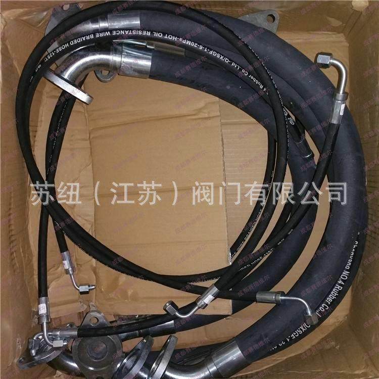 苏纽空压机高0温油162257393管_螺6杆空压机高压油管1225790