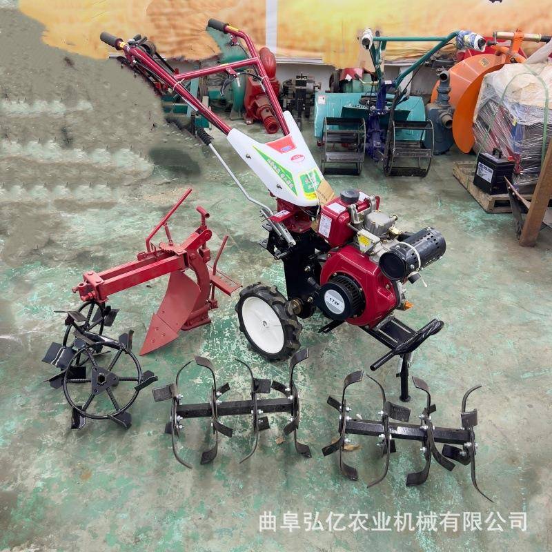 汽明款两驱微耕机LNE果园菜地照用旋耕油机轻农便手推家用犁地翻