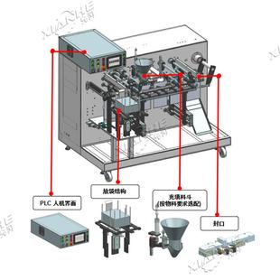 八位水平给384袋包装机工滨州酪奶棒板栗柠檬片M袋包装大型机给袋