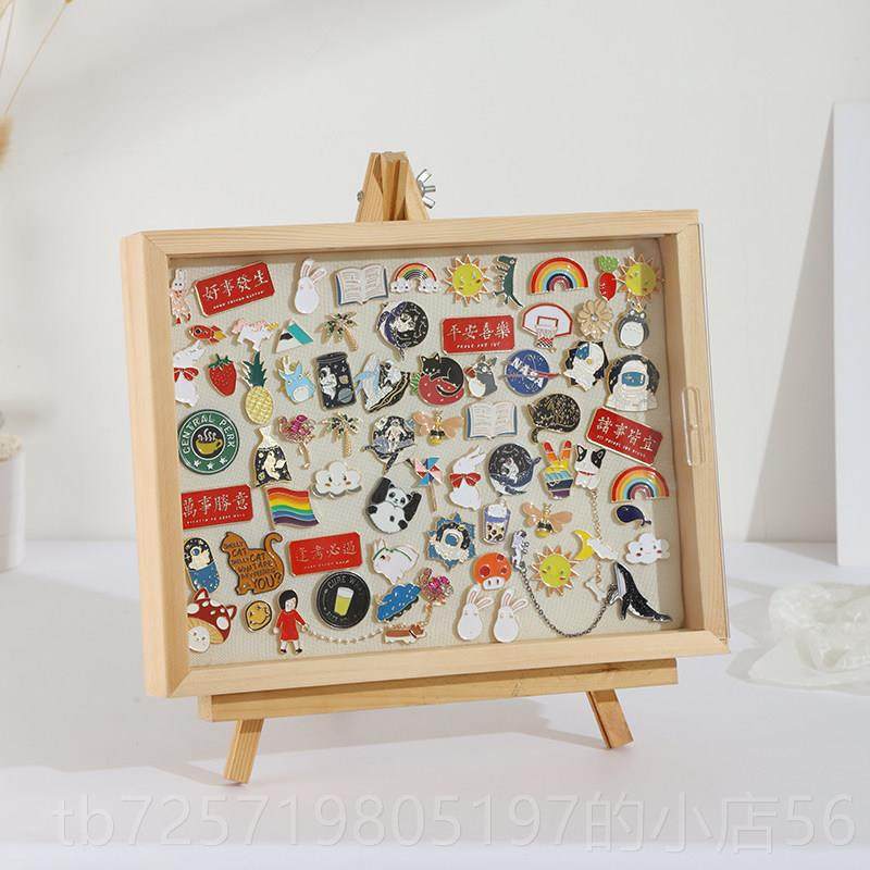 高档实木徽章相框勋章架奖牌收纳防氧盒化胸针首饰展品示耳环项链,收纳整理,首饰盒,淘宝优惠券,粉丝福利购,淘宝优惠卷