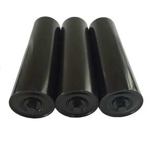 河北蓝箭供应89 108铁托辊辊子 矿用橡胶缓冲槽型三连托辊