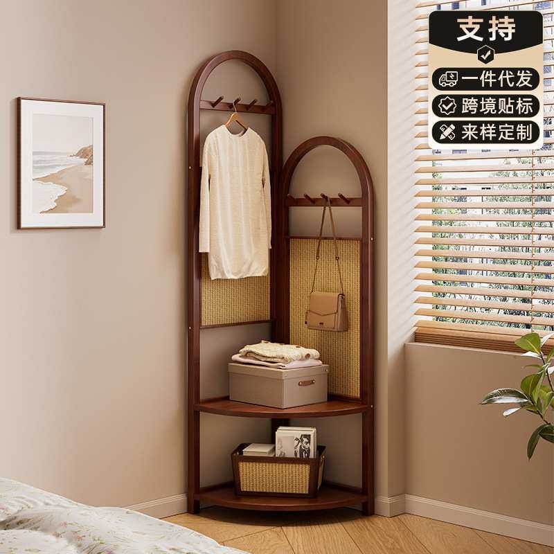 衣架落地卧室转角衣帽架晾衣架子家用衣服置物架挂衣架2026新款