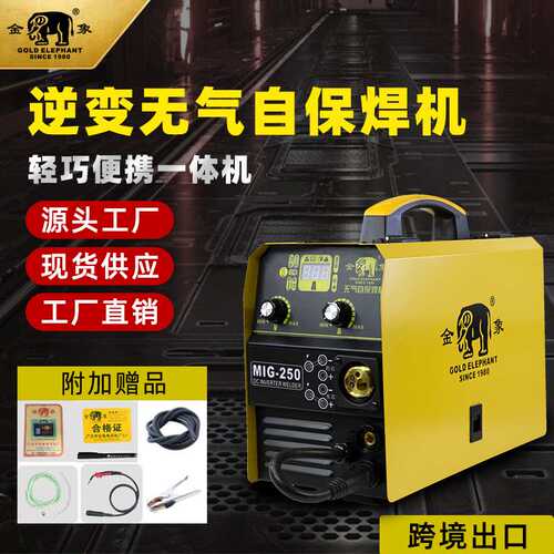 二保焊焊机工业手持式金象电焊机便携式MIG-250电焊机家用两用