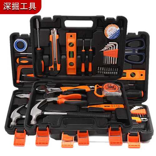 M码中号综合组合工具箱车载应急工具套装家用碳钢五金工具30系列