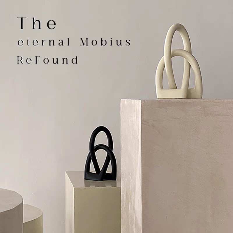 神奇的莫比乌斯结Mobius环 桌面雕塑艺术摆件家居装饰