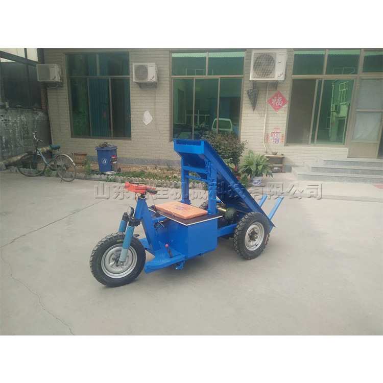 电动平板座驾式拉砖车 小型手摇自卸运输车 建筑工地三轮背砖车