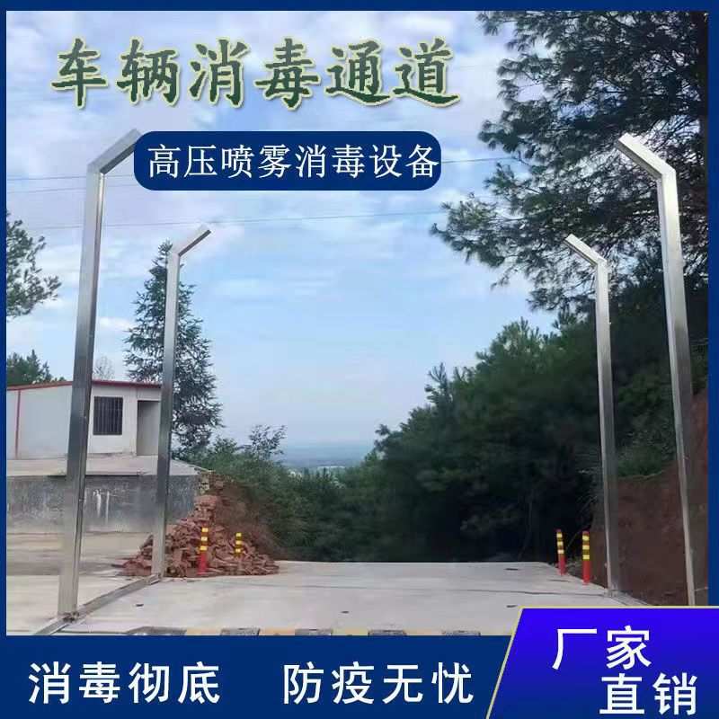 鲁鸿 四杆六杆消毒设备 全自动车辆消毒通道 出口货车防疫通道