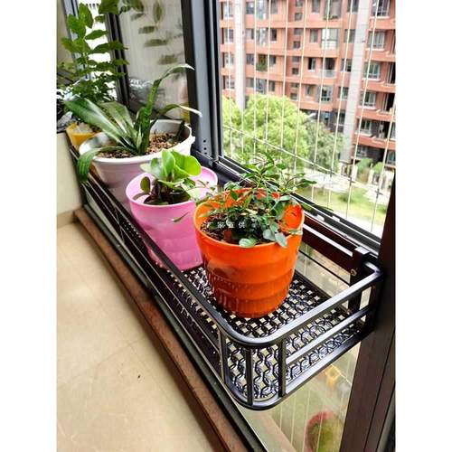 阳台养花栏杆悬挂式铁艺护栏花盆挂架窗台户室内多肉花卉架子壁挂