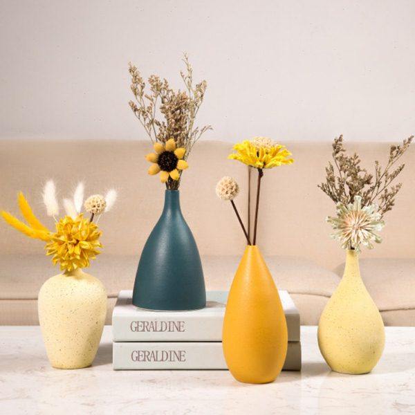 现代简约陶瓷花瓶摆件客厅插花创意装饰电视柜餐桌干花家居饰品,家居饰品,花瓶,淘宝优惠券,粉丝福利购,淘宝优惠卷