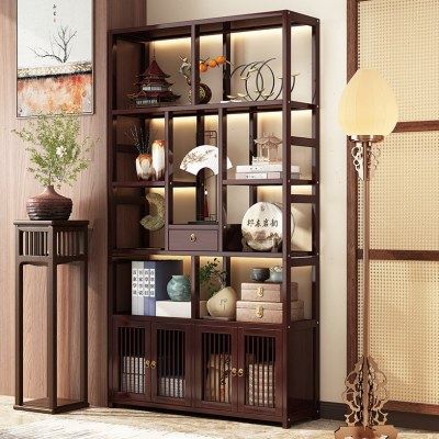 中式博古架非实木茶柜置物架茶叶茶具展示架子茶室轻奢摆件收纳架,住宅家具,多宝格/博古架,淘宝优惠券,粉丝福利购,淘宝优惠卷