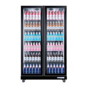 品能达啤网酒柜风冷饮商料展示柜用双红门无霜冰箱酒吧夜443店冷