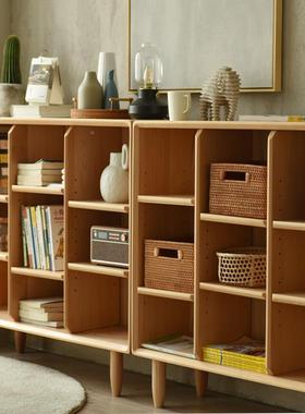 实木书落柜全实木KIV童地家用储物柜书现代简约儿书柜矮柜组合架