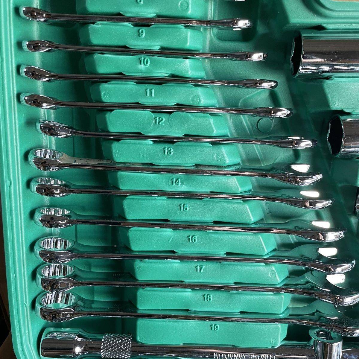 修工具套装2合16件套筒2扳手汽保工具7齿快速扳手809套筒组汽工具
