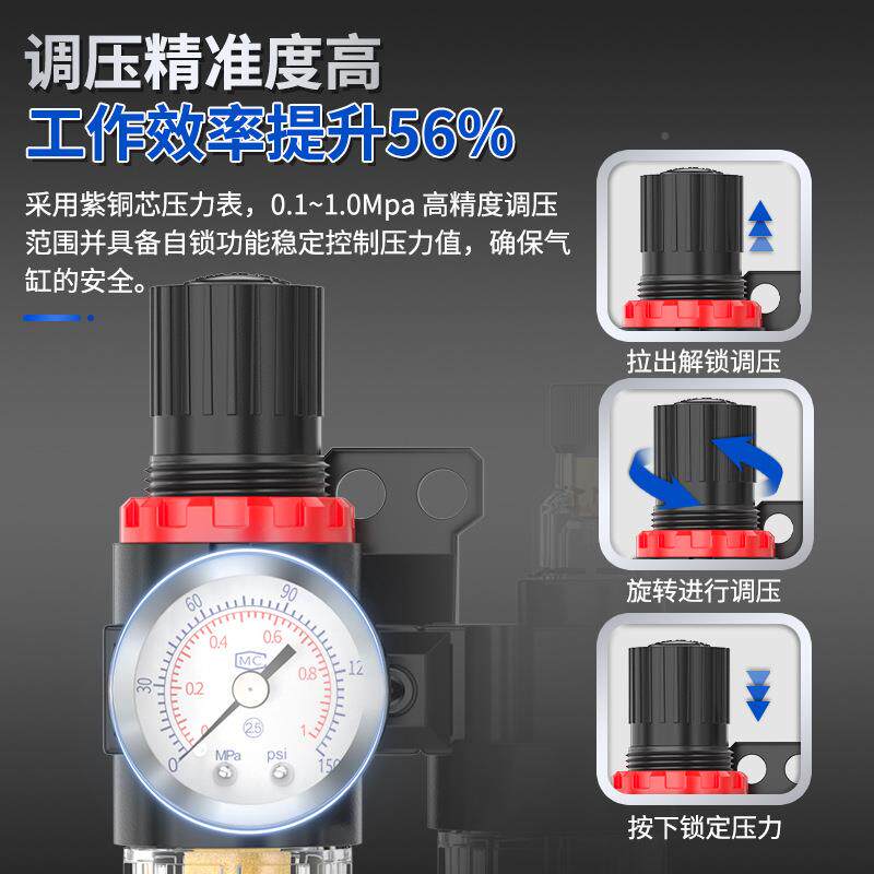 自油气水分油水分离离空压机泵空气水过滤器气源器处理器带动排水