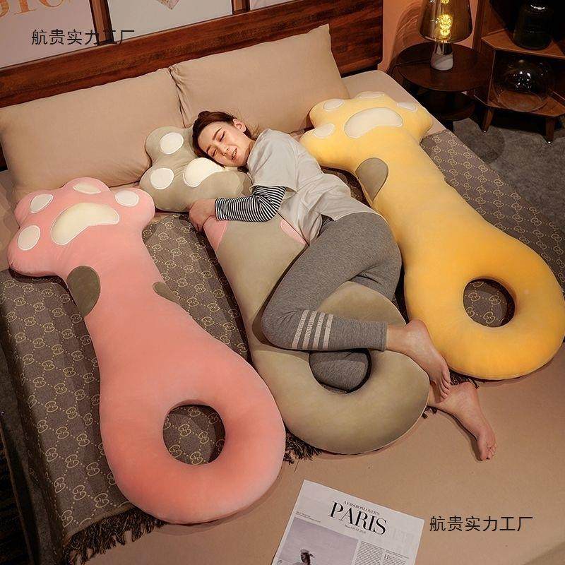 可爱猫爪长条背抱枕睡觉夹腿头靠垫女生11005069睡枕头懒人护床颈,居家布艺,抱枕被,淘宝优惠券,粉丝福利购,淘宝优惠卷