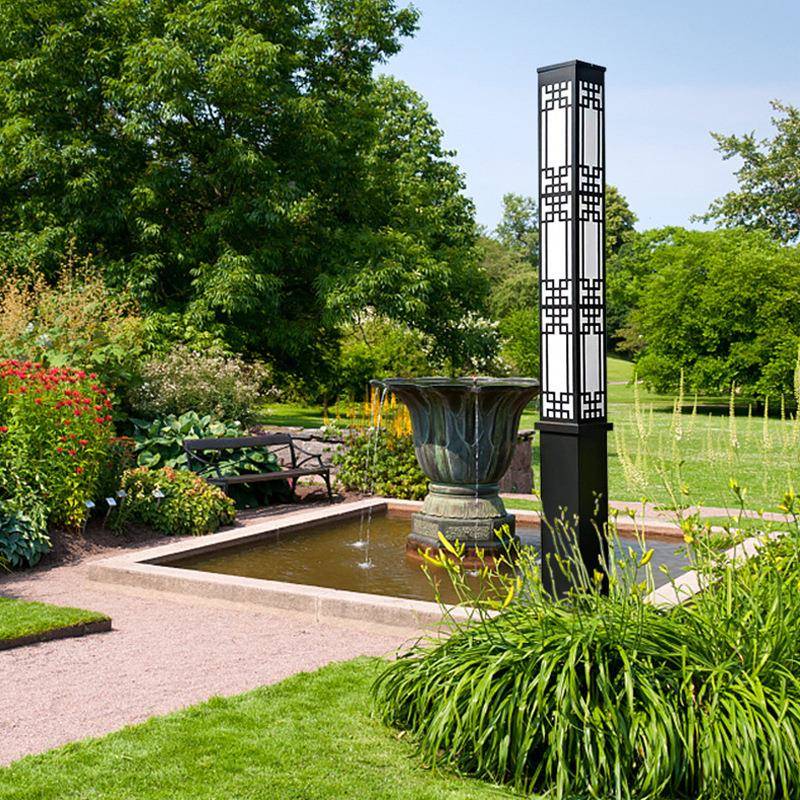 d户YG-JGD03外le3米防水庭院灯方形灯柱园林点公园景景阳观路灯大