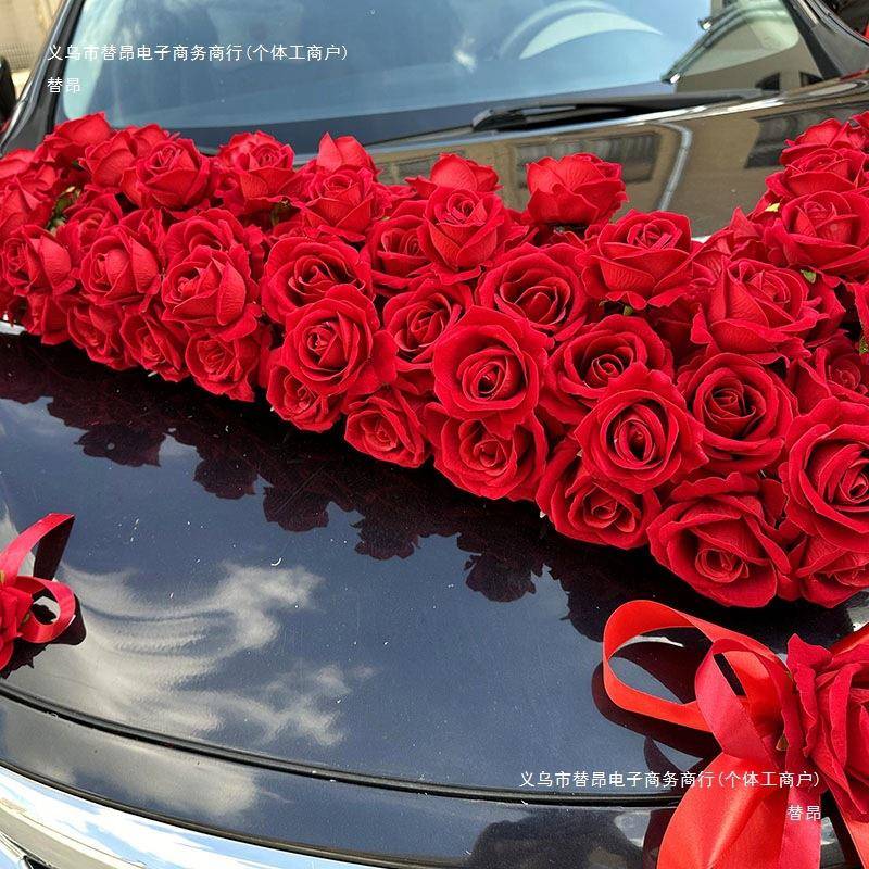 大主婚车吸结婚花车套全婚车装饰头花车车队布置拉F98M95TM花盘用