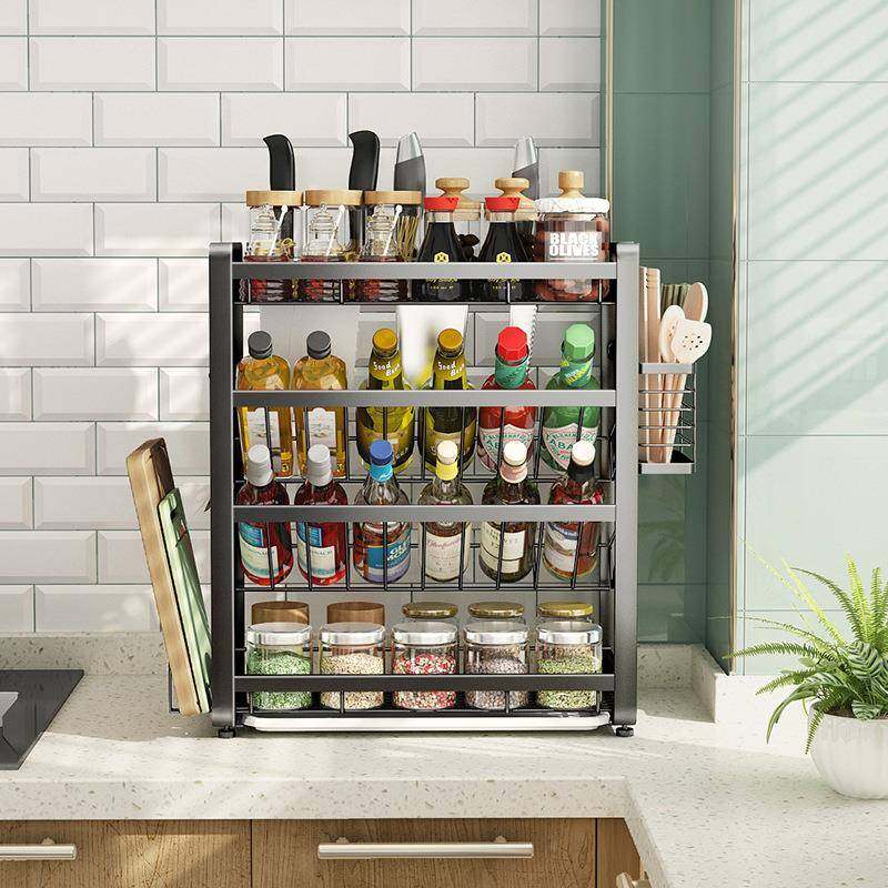 德国调2025新款不锈钢厨斜口调味房调料置斜物架子放式味品盐醋酱,厨房/烹饪用具,抹布架/厨房清洁收纳架,淘宝优惠券,粉丝福利购,淘宝优惠卷