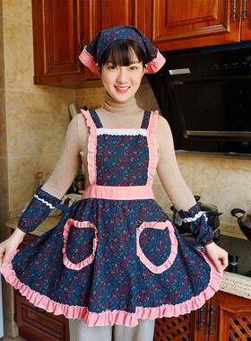 韩工式围款裙公主时尚高档洋气亮漂女式厨房煮饭TM-64191网红新围