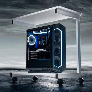 主机托架调高移动30447台电脑主机双层收可纳置式 物架神太阳海景