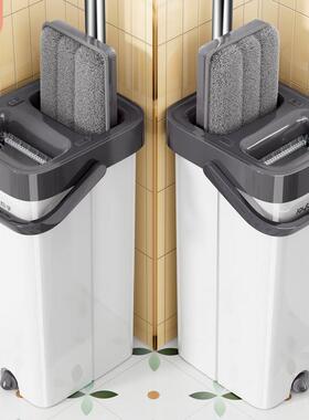 JTD佳帮手加厚平板拖把手洗家用一拖净离懒人免地拖干湿分刮刮乐