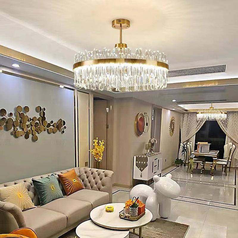 现代简约客厅灯724大厅主餐灯枝轻形水晶吊法式奢燈房间桌饭厅餐,家装灯饰光源,智能吊灯,淘宝优惠券,粉丝福利购,淘宝优惠卷