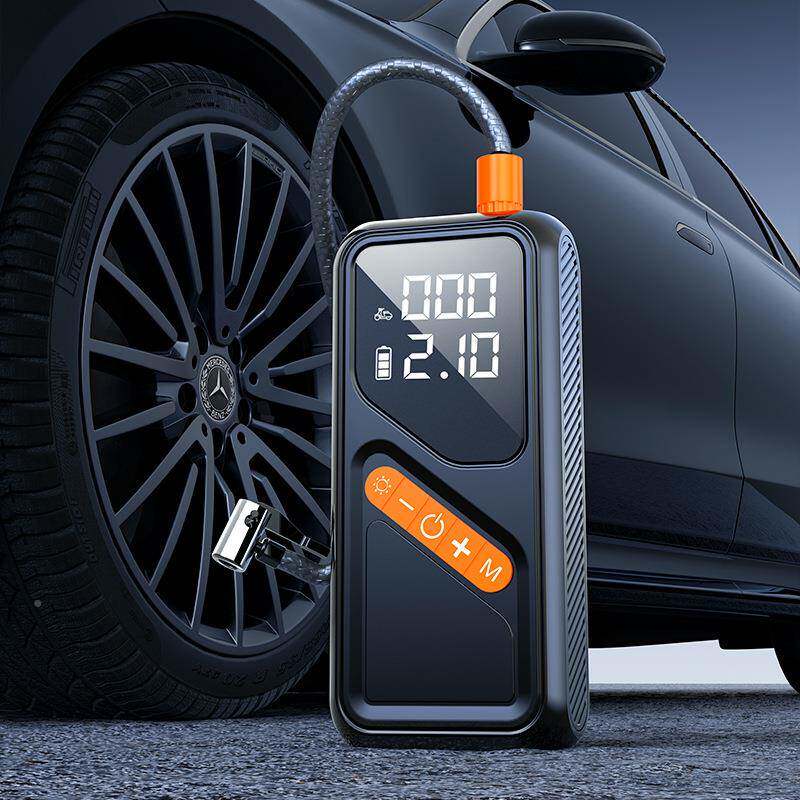 车载充气泵无泵线双电源数显充气轮胎打气泵810携式智数显充能气
